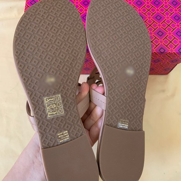 NIB TORY BURCH Miller Veg Leather Sandals - Picture 6 of 8